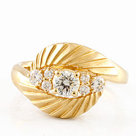 POLA 918K Yellow Gold Ring US6.25 EU53 LXKG-688