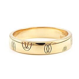 BVLGARI 18K Pink Gold Happy Birthday C2 2C Logo US 6.75 Ring