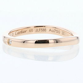 CARTIER 18k Pink Gold Ballerina Curve Wedding Ring LXGBKT-1116