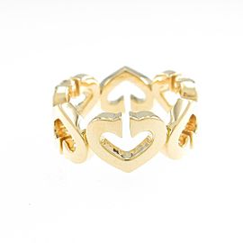 Cartier 18K Yellow Gold C Heart Ring LXGYMK-583