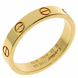 CARTIER 18K Yellow Gold mini love Ring TNN-2007