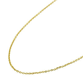 TIFFANY & Co 18K Yellow Gold Chain 15.7 Necklace