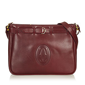 Cartier Must de Cartier Leather Crossbody Bag