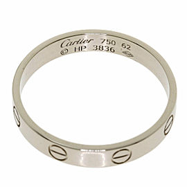 CARTIER 18K White Gold mini love Ring LXGQJ-953