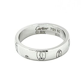 Cartier 18K White Gold US:5.25 Happy Birthday Ring SKYJN-419