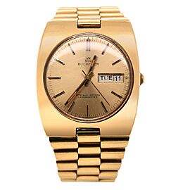 Bucherer Vintage 18k Gold Quartz Watch