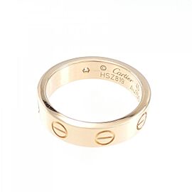 Cartier MINI LOVE 18k Pink Gold Diamond US3.25 Ring LXGKM-267