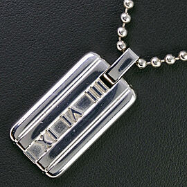 TIFFANY & Co 925 Silver Atlas Necklace LXNK-397