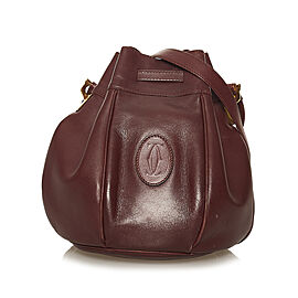 Cartier Must de Cartier Leather Bucket Bag