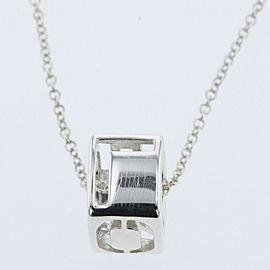 TIFFANY & Co 925 Silver Ela Love Square Necklace LXGBKT-372