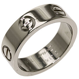 CARTIER 18K white Gold love US 5 Ring QJLXG-2579