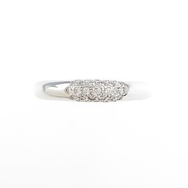 TIFFANY & Co Cushion 18k White Gold Diamond US4.75 Ring