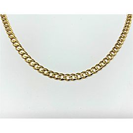 14K Yellow Gold Curb Link Chain Necklace