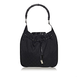 Gucci GG Canvas Drawstring Hobo Bag