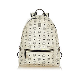 MCM Visetos Stark Leather Backpack