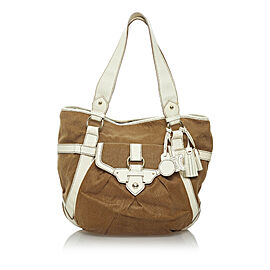 Celine Boogie Canvas Handbag