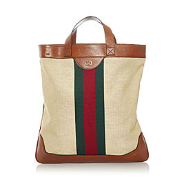 Gucci Web Canvas Satchel