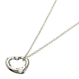 TIFFANY & Co 925 Silver Open Heart Mini Necklace QJLXG-1586