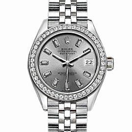 Rolex Datejust Stainless Steel with Silver Dial 26mm Womens Watch