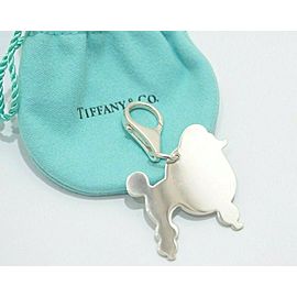 TIFFANY & Co Sterling Silver Poodle Dog Key Ring LXGoods-247