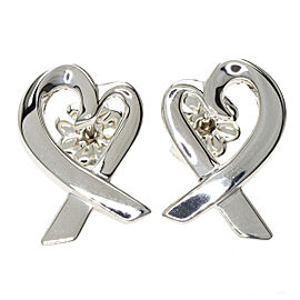 TIFFANY & Co 925 Silver Loving heart earring QJLXG-1478