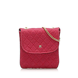 Chanel Mini CC Timeless Cotton Shoulder Bag