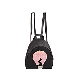 Fendi Mini Shearling Light Bulb Backpack