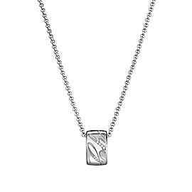 Chopard Chopardissimo 18K White Gold & 0.20ct Diamond Mini Ring Necklace