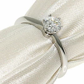 TIFFANY & Co 950 Platinum Solitaire Ring LXGQJ-442