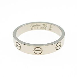 Cartier 18K white Gold Mini Love Ring LXGYMK-527