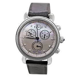 GV2 Marsala Leather Band MOP Womens Watch