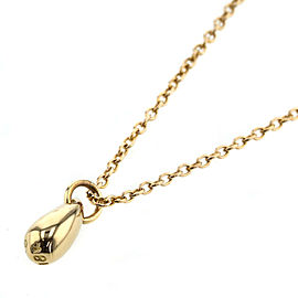 TIFFANY & Co 18K Yellow Gold teardrop Necklace LXGBKT-20