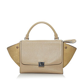 Celine Small Trapeze Leather Satchel