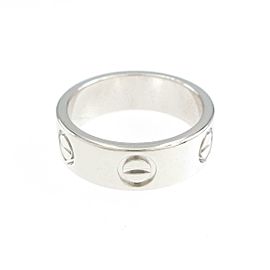 Cartier 18k White Gold Love Ring LXGYMK-69