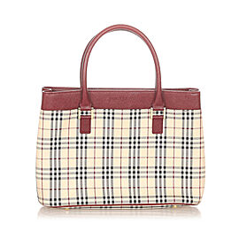 Burberry House Check Canvas Handbag