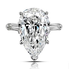 8 CARAT PEAR SHAPE G COLOR VS1 CLARITY DIAMOND ENGAGEMENT RING PLATINUM GIA CERTIFIED 7 CT G VS1 BY MIKE NEKTA