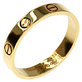 CARTIER 18K Yellow Gold mini love US 8.25 Ring QJLXG-2563