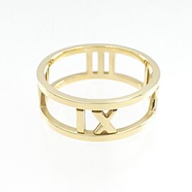 TIFFANY & Co Atlas 18k Yellow Gold US6.25 Ring LXGKM-396