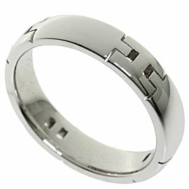 HERMES 18k White Gold Hercules Ring LXGQJ-983