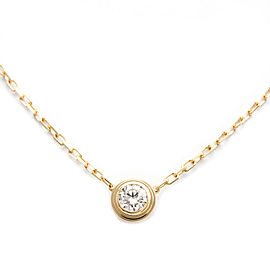 CARTIER 18K Pink Gold Diamants Légers Necklace