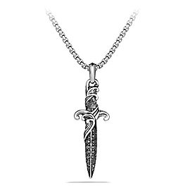 David Yurman Sterling Silver & Black Diamond Dagger Enhancer