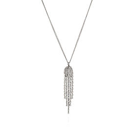 Damiani 18k White Gold 1.68ct Chandelier Diamond Pendant Necklace $16,250 20042455