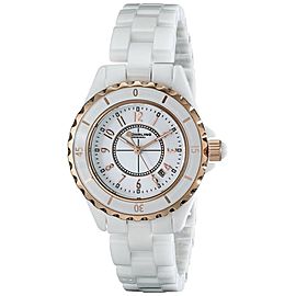 Stuhrling 530.114EW3 White Ceramic 34mm Watch