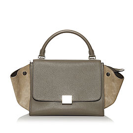 Celine Small Trapeze Leather Satchel