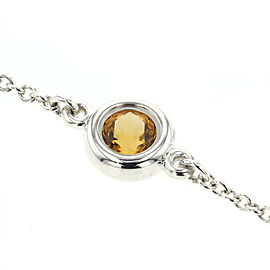 TIFFANY & Co 925 Silver Citrine Bracelet LXGBKT-755