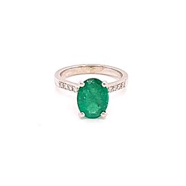 Emerald Diamond Ring 14k Gold 1.83 TCW Certified $3,950 920738