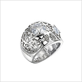 Di Modolo Rock Crystal Sterling Silver Ring