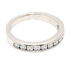 TIFFANY Co. 650 Platinum Diamond Half Eternity