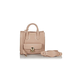 Balenciaga Padlock All Afternoon Leather Satchel