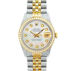 Rolex Datejust 16013 18K Yellow Gold & Stainless Steel 36mm Mens Watch